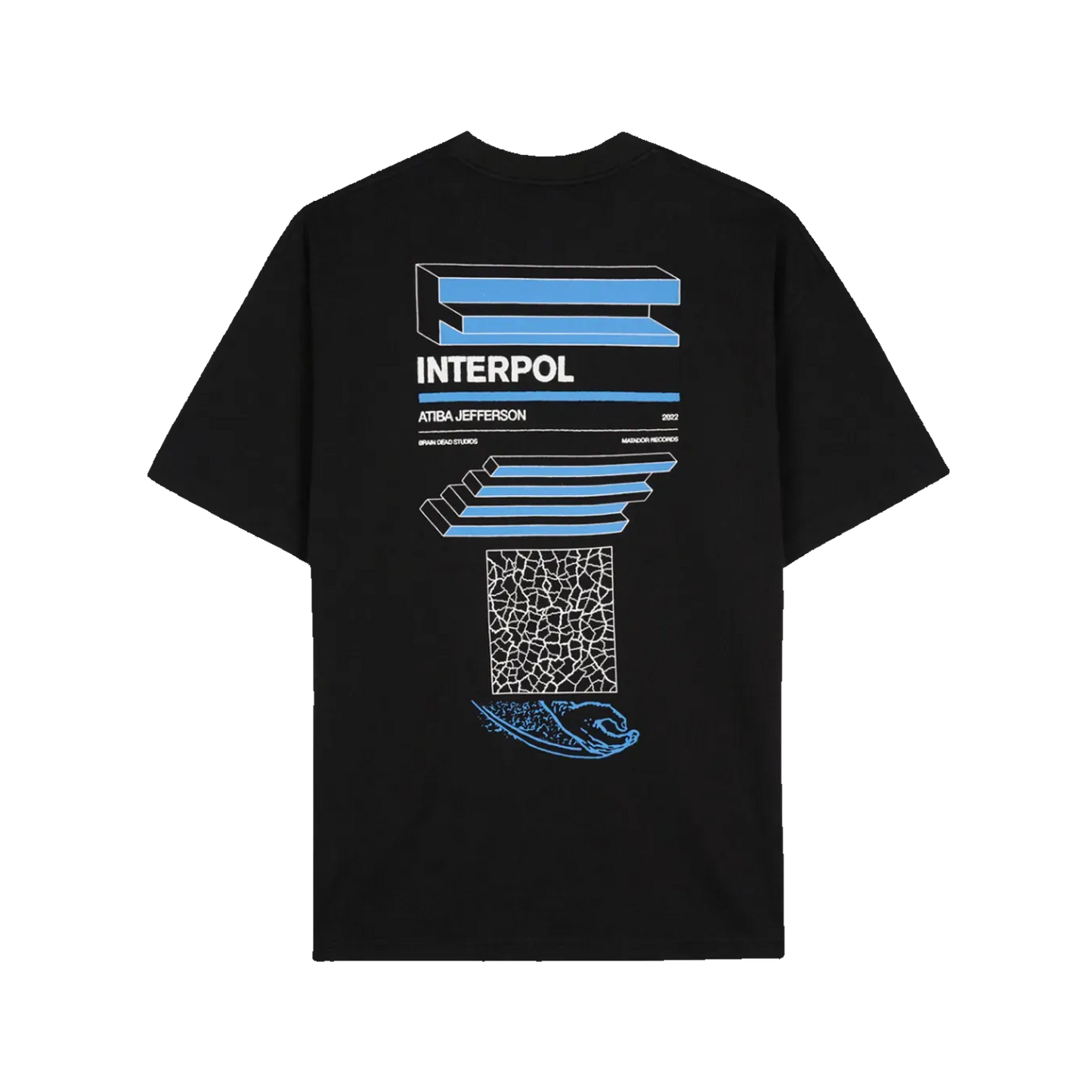 Interpol x Brain Dead Atiba Jefferson Black Photo T-Shirt
