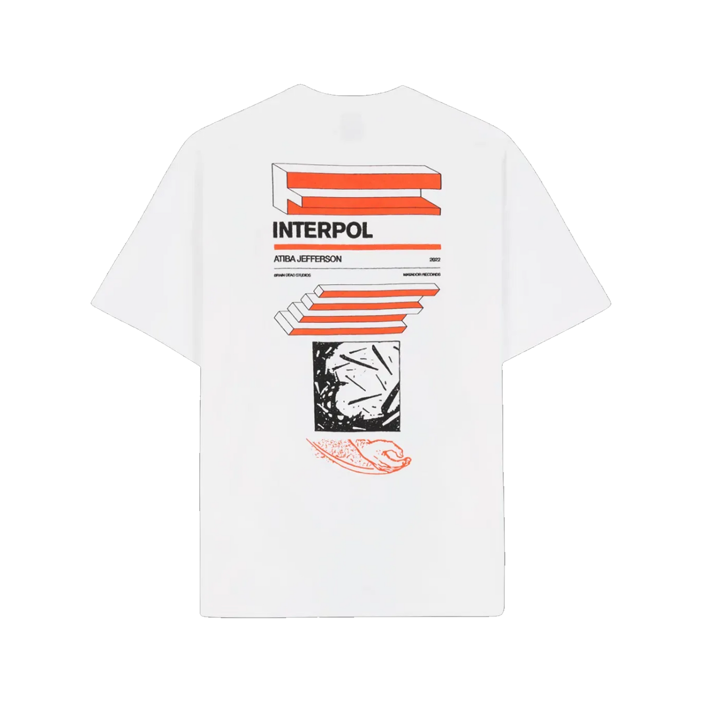 Interpol x Brain Dead Atiba Jefferson White Photo