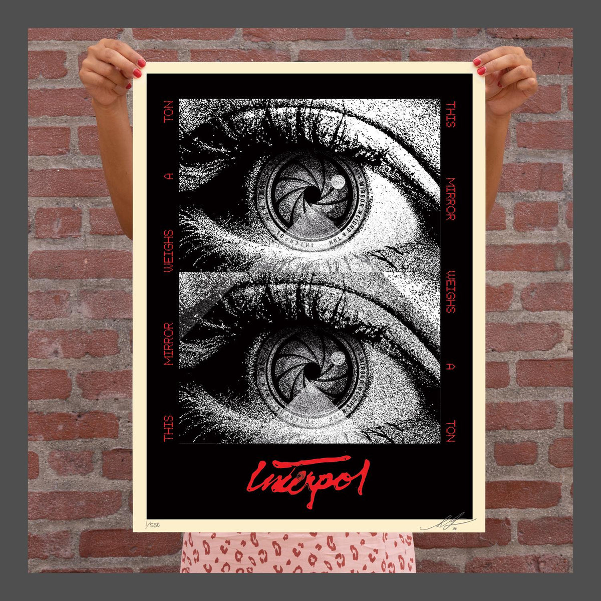 This Mirror Weighs A Ton Limited Screen Printed Poster